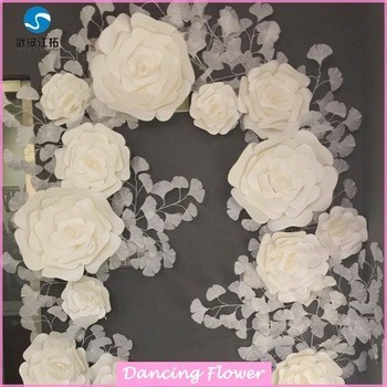 Wedding Decorative artificial flowers wall (WDAH-10)