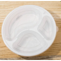 Disposable Biodegradable 3 Compartment Dinner Plate