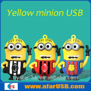 Yellow minion usb flash drive, wholesale cute cartoon usb flash drive, wholesale buy usb flash drives