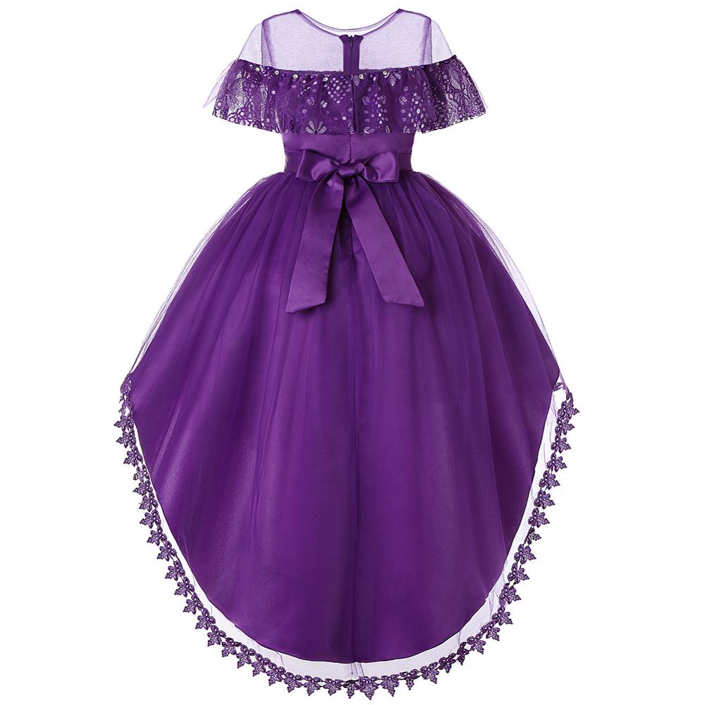 Hot Sale High Quality New Model Sleeveless Embroidered Flower Western children wedding dress girl