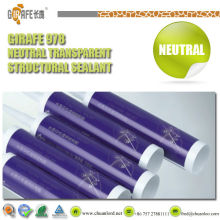 neutral silicone sealant for point supported glass and whole transparent glass gluing