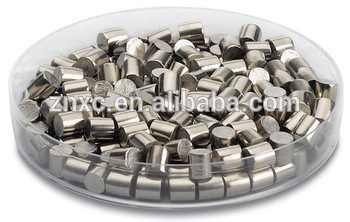 manufacture research and invention materials 6*6 mm high Purity 99.95% zirconium Zr pellet