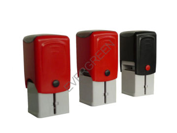 Custom Black And Red Date Self Inking Rubber Stamps, College Stamp, Logo Stamp