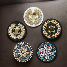 Hot Selling Handcrafted Crystal Patch Sequin and Rhinestone Appliques for Fashion Accessories
