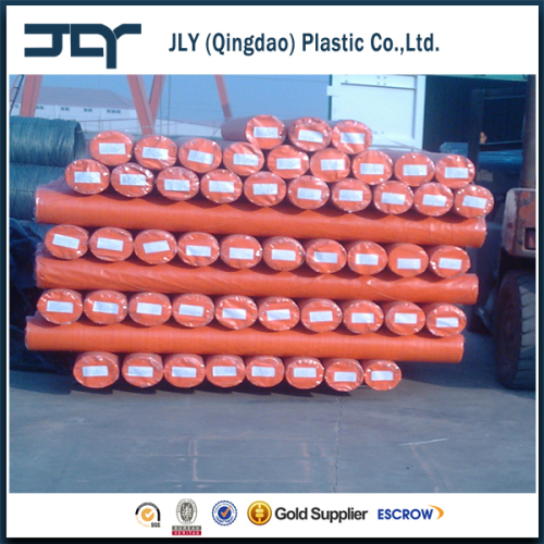 High Strength Woven Fabric Orange Color Poly Tarp Roll