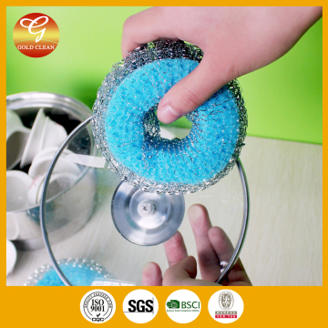 Kitchen galvanized mesh scourer