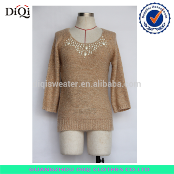 women formal elegant Beaded sweater