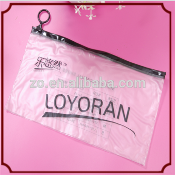 Printed pvc zipper lock file bag zipper lock bag