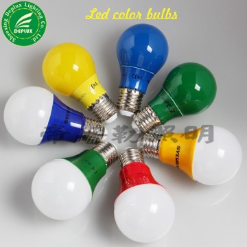 LED color bulbs 5W E27 5W A60 color LED bulbs