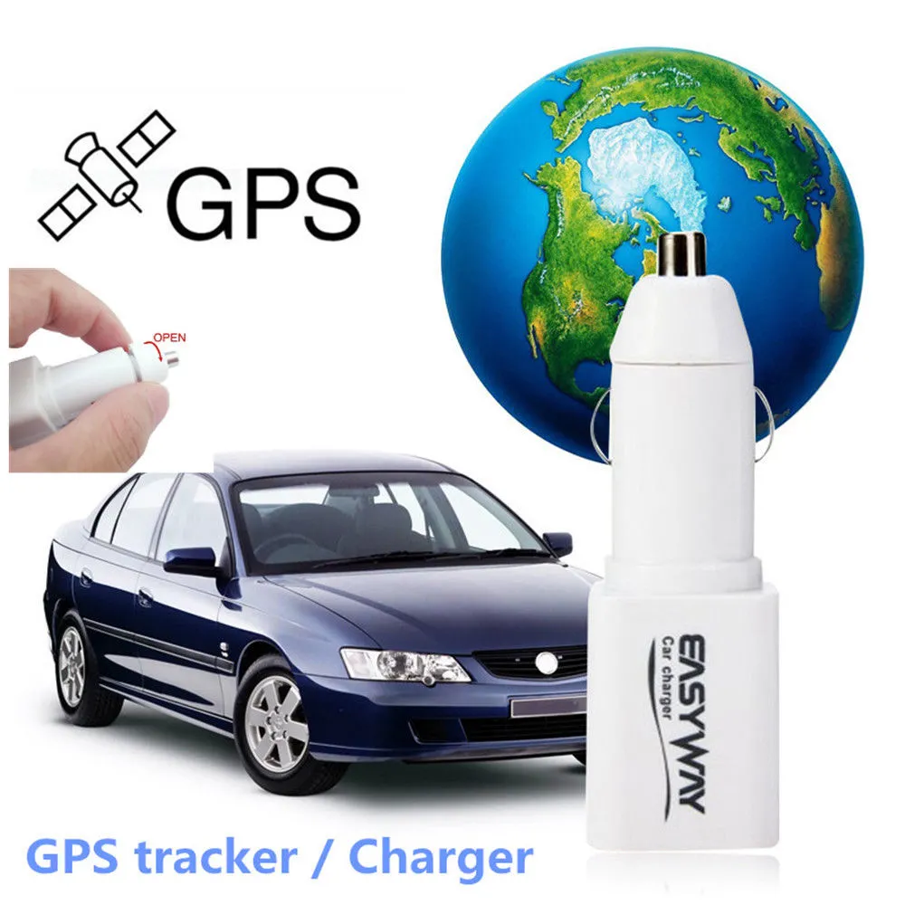Mini Car Cigarette Lighter Charger GPS Tracker Locator GSM GPRS Tracking Device