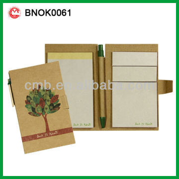 Eco Paper Notepad Pen Set