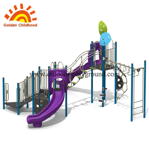 Single Purple Outdoor Playground Equipment Dijual