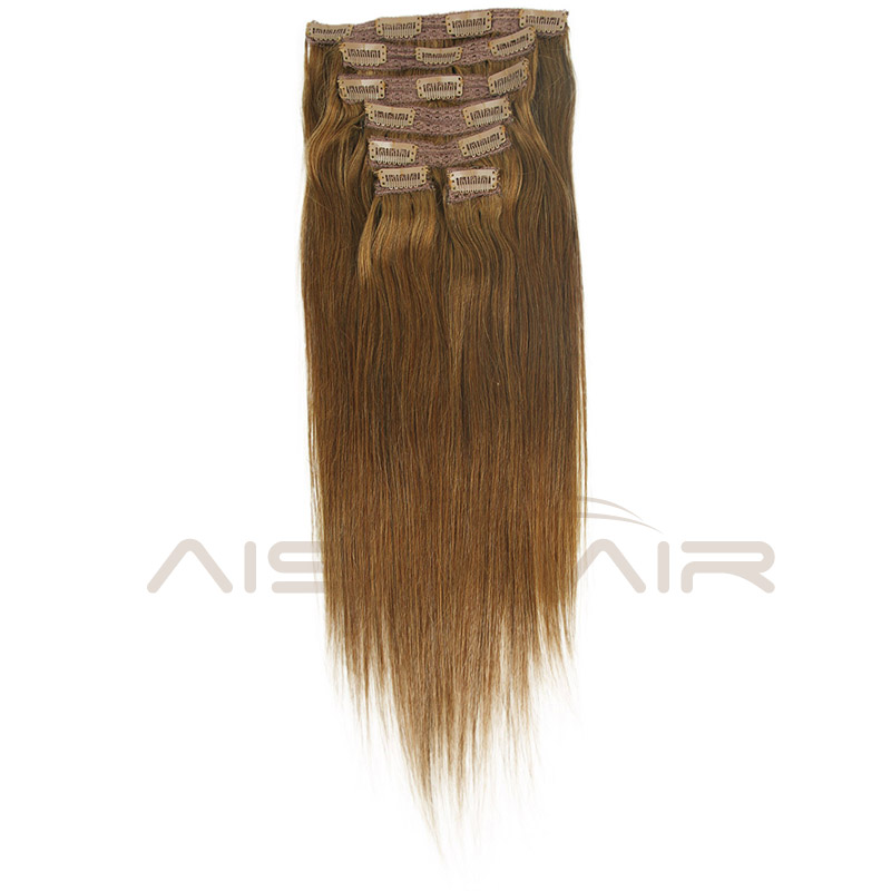 Aisi Hair Long Body Wave 16 Clips In Human Hair Extension ,  Brazilian Hair Pieces