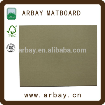 Wholesale 3.0mm white core linen uncut matboard for decorative photo frames