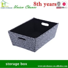 2015 wholesale household items in nonwoven fabric and faux leather cardboard box for clothes