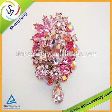 wholesale clear crystal rhinestone bridal brooches