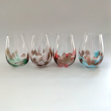 high quality colorful goblet glass for red wine