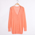 Suéter de cardigã de laranja elegante laranja