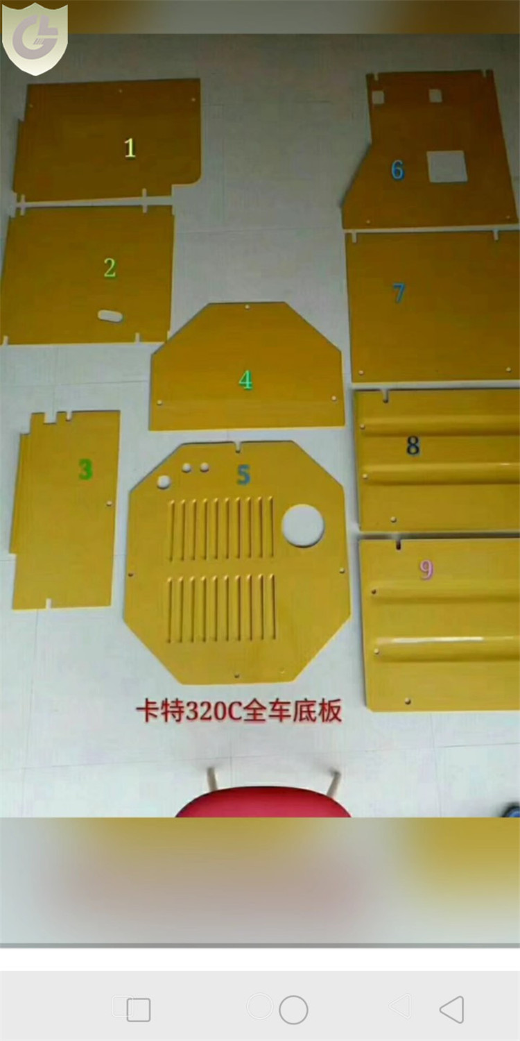 CAT 320C掘削機のボトム保護カバー