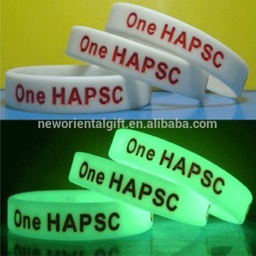 Glow in the dark silicone wristbands luminous silicone wristbands