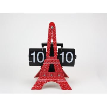 Magnifico orologio a forma di torre eiffel 3D