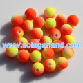 6MM &amp; 8MM Ακρυλικό πλαστικό Spacer Beads Two Tone Rainbow Beads