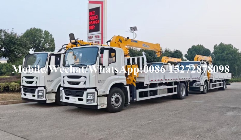 Crane montada en camión Isuzu (10) ISUZU Truck Mounted Crane (10)