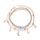 Bracelet de cheville étoile lune perlé pour femmes multicouches d&#39;été réglable pour femmes filles