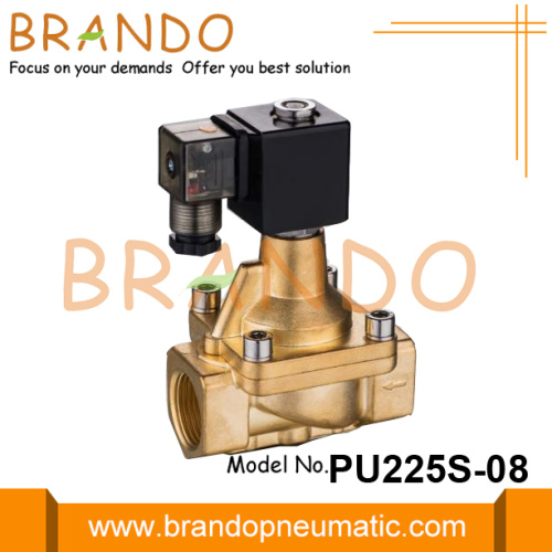 Shako Type Steam Brass Solenoid Valve PU225S-06 PU225S-08