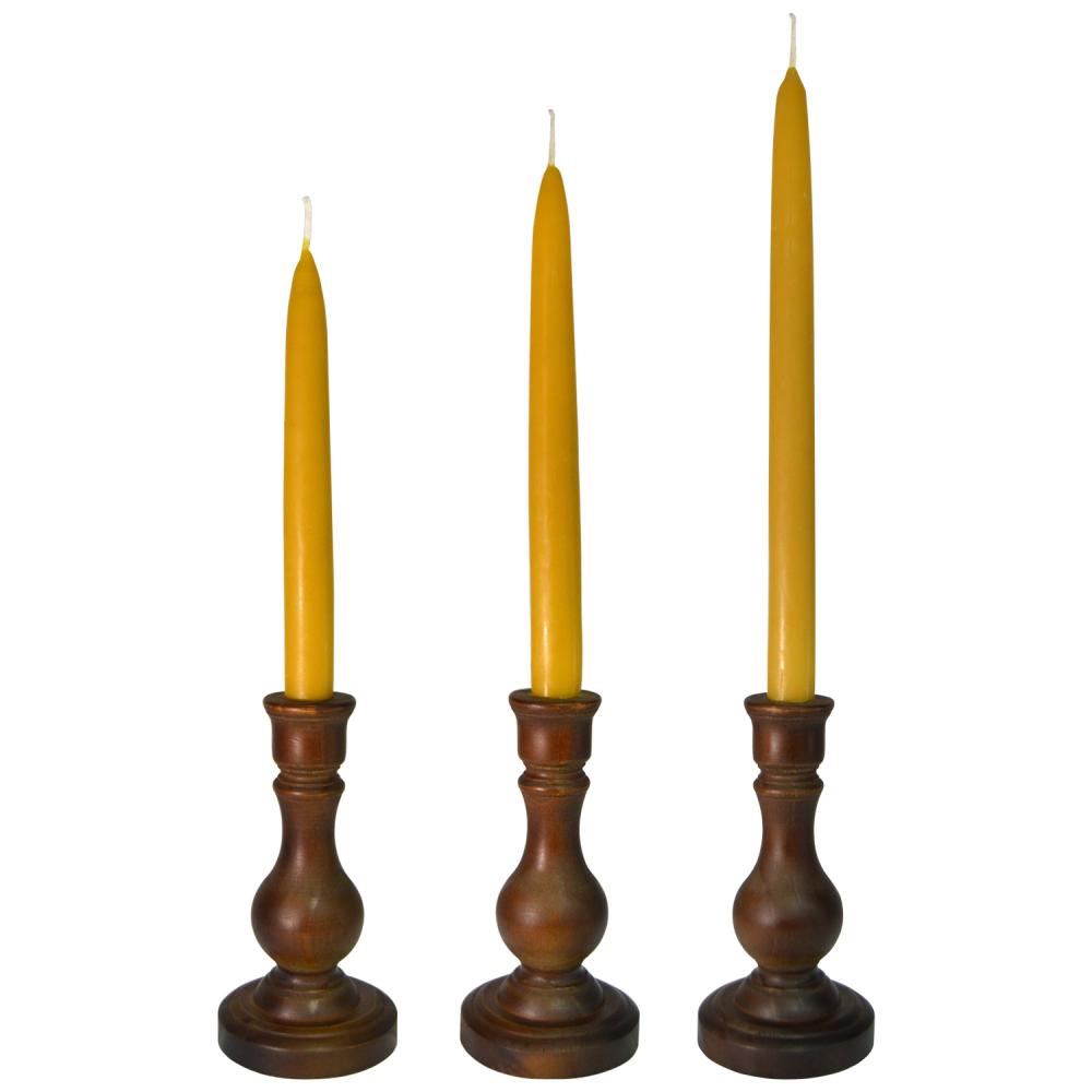 Bulk Hand Dipped Beeswax Taper Candles For Dinner