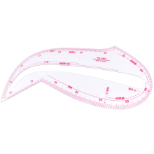 Multi-Function Curved Plastic Tailor Ruler for Sewing Machines (Model 8402)