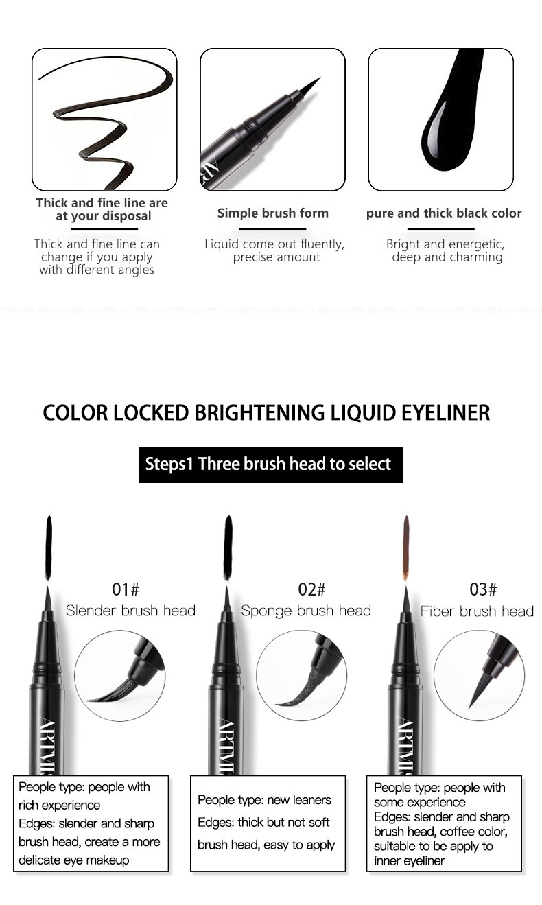 Cruelty Free Liquid Pencil Waterproof Longlasting Eyeliner