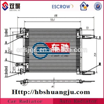 aluminum brazed welding car condenser