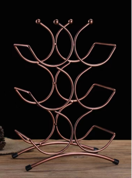 Flower art flourishing wine rack