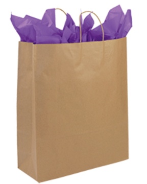 Large Jumbo Natural Kraft Paper Grocery Bags