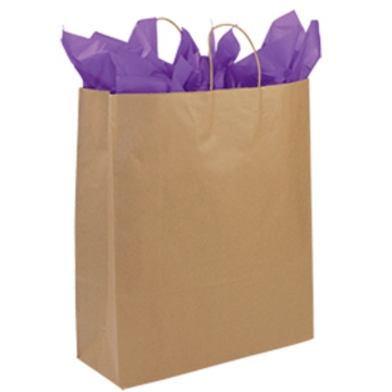 Large Jumbo Natural Kraft Paper Grocery Bags