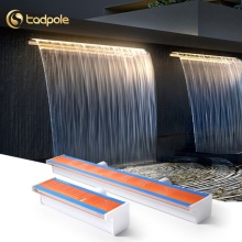 Outdoor Pool Waterfall: Water Curtain Wall Swimming Pool Water Blade Waterfall