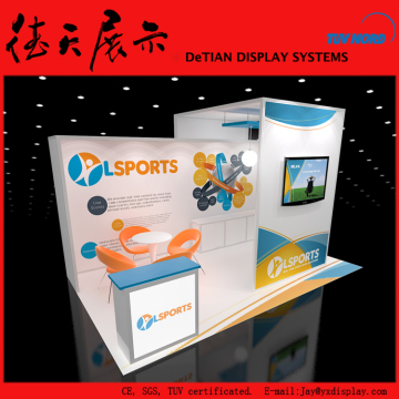 6x3m Creative New Product White Aluminum Profile For Exhibition Stand
