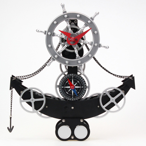 Anchor Shape Gear Desktop Clock