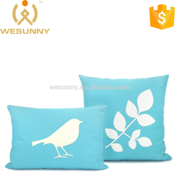 High Quality Waterproof Bird And Plant Pattern Pillow