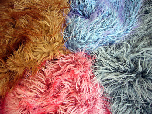 Tip Imitation Tan Sheep Fabric Faux Fur