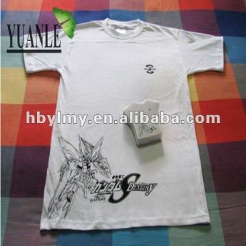 Hot Sales White Color Custom Tee shirts Compressed