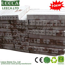 G666 red granite notched kerb curbstone