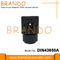 Black DIN 43650A Konektor untuk Burkert Solenoid Valve