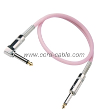 DML Series Instrument Guitar Cable Jack 90° to Jack Pearlized PVC Jacket