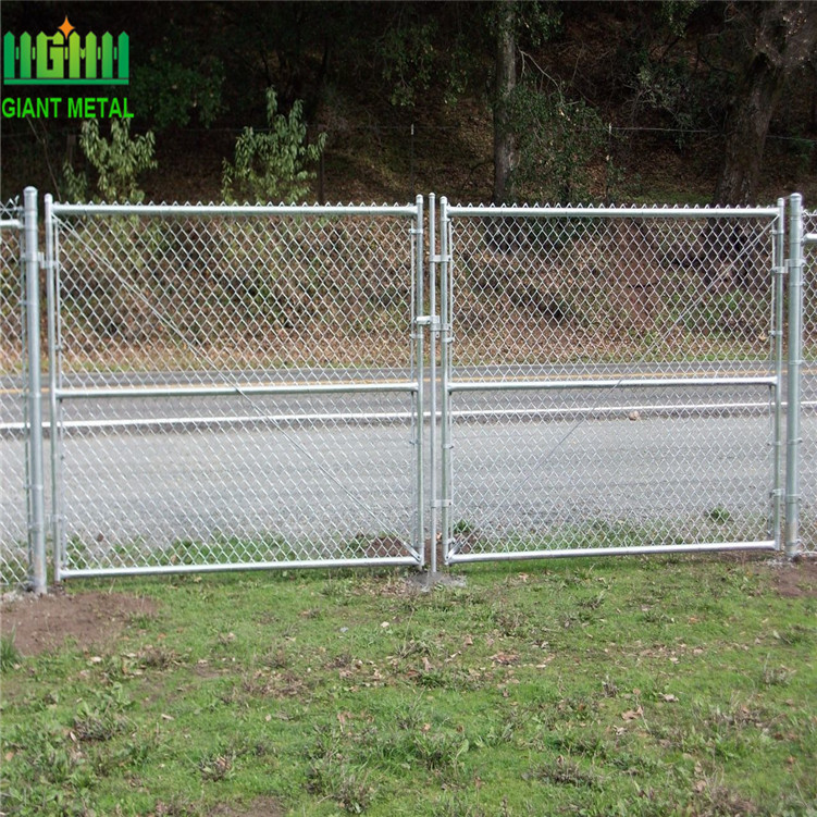 PVC Coated Used Chain Link Fence Gates