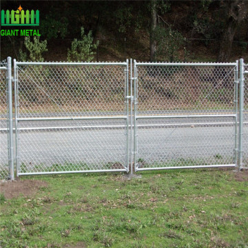 Galvanized Antique Chain Link Metal Fence Gate