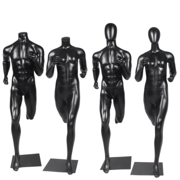 Muscular Male Headless Running Sport Mannequin Full Body