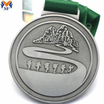 Custom the silver metal medal award for sale
