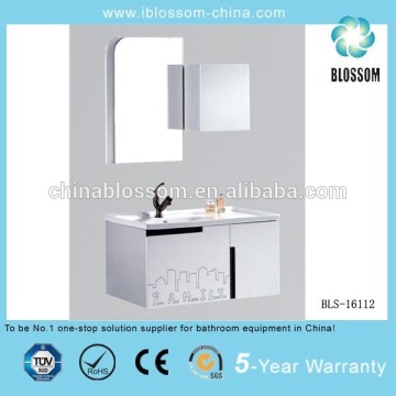 European Style PVC bathroom plastic vanity cabinet